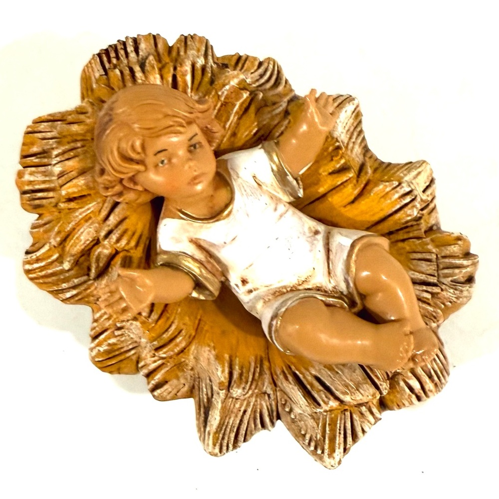 Baby Jesus Heirloom Nativity Figurine by Fontanini Made In Italy, Vintage 1993